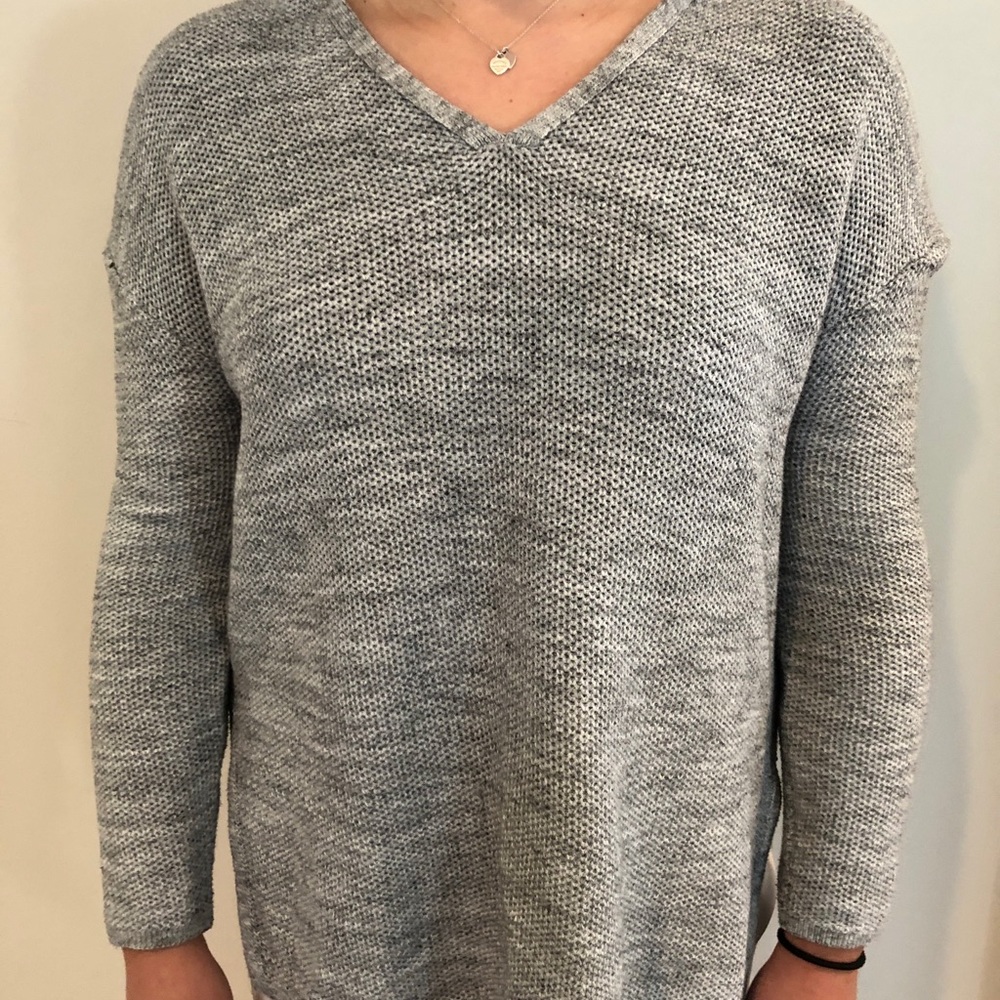 ATHLETA Heathered Grey Hooded Sweater